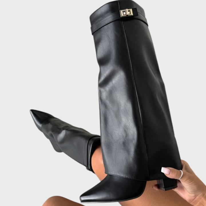 Luna | High Leather Boots Clara Monroe