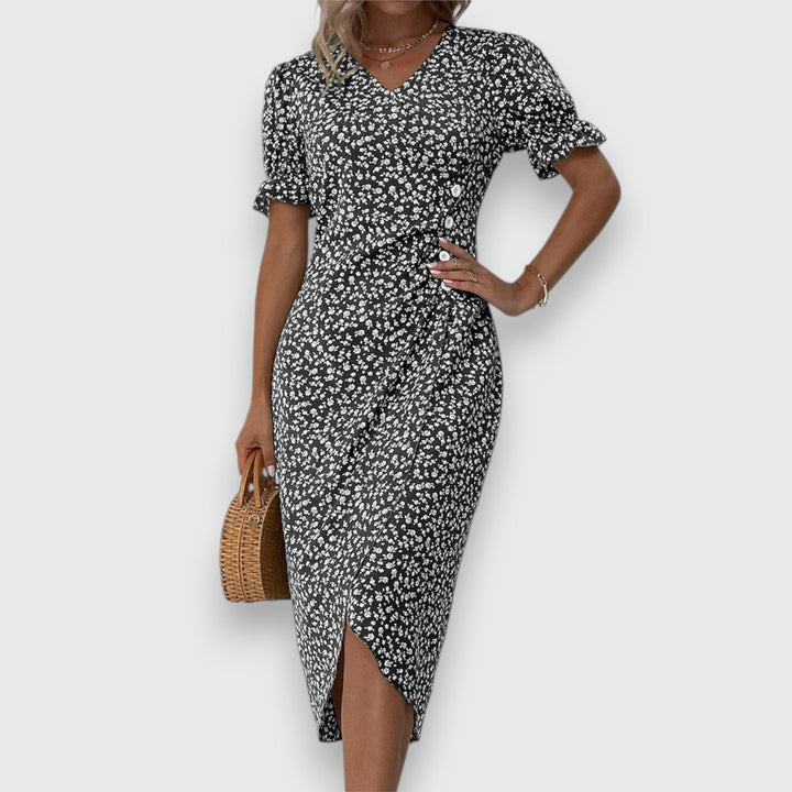 Tessina – Elegant Floral Dress Clara Monroe