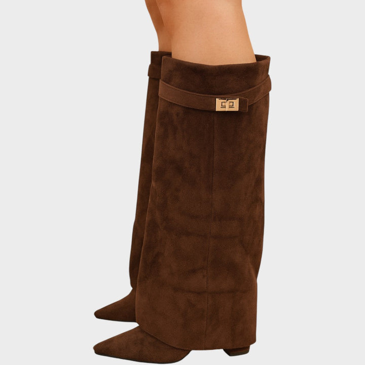 Lunara | High-Cut Suede Boots Clara Monroe