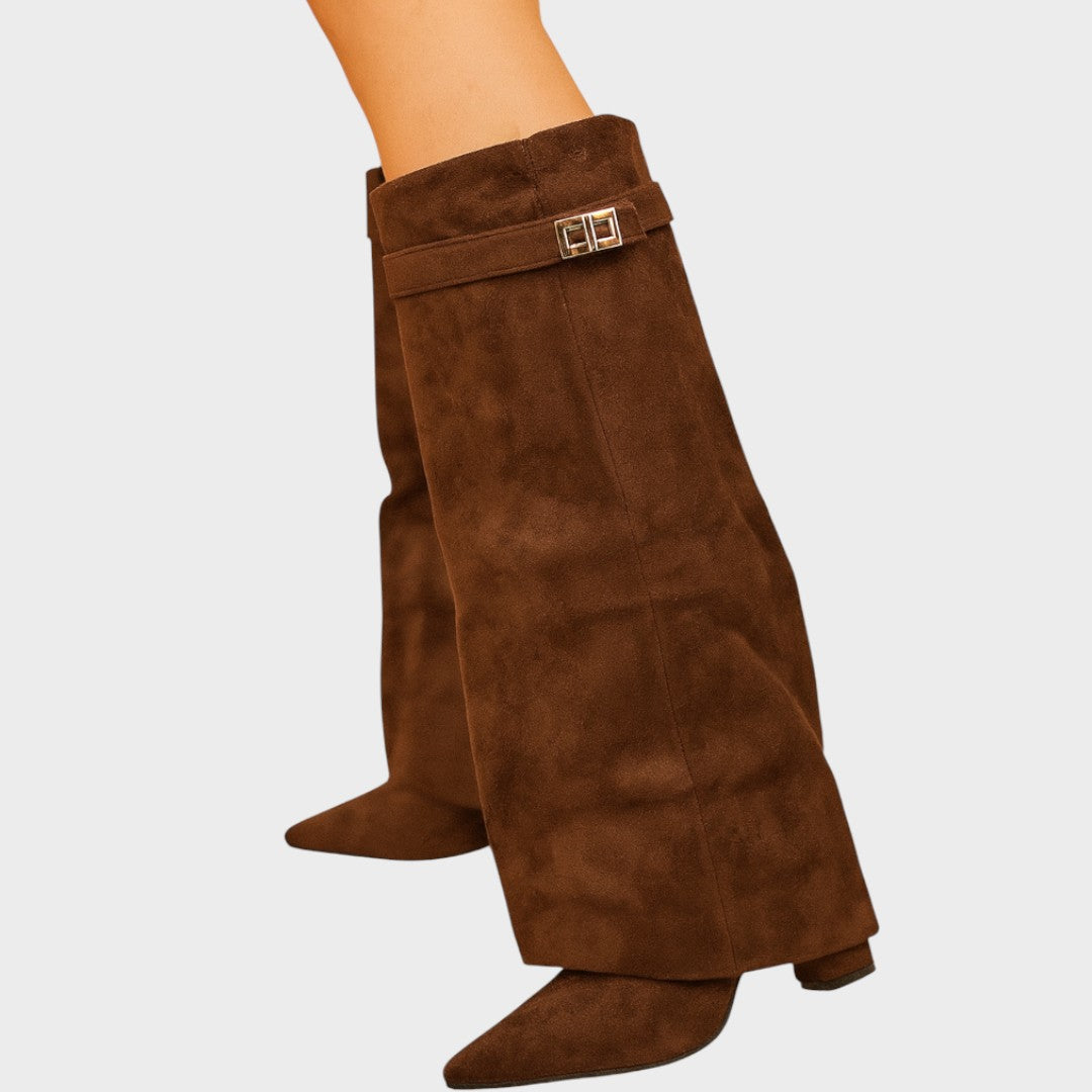 Lunara | High-Cut Suede Boots Clara Monroe