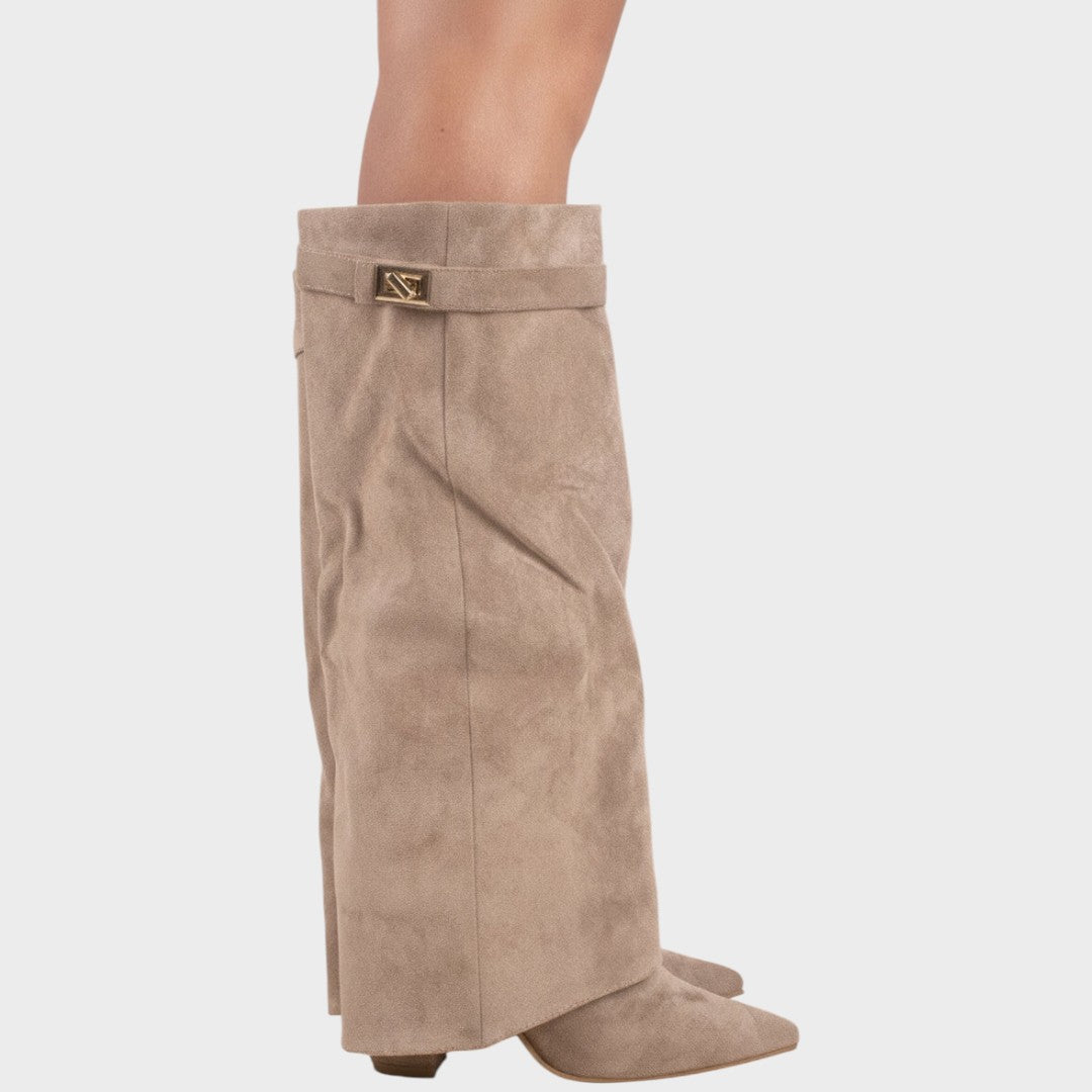 Lunara | High-Cut Suede Boots Clara Monroe