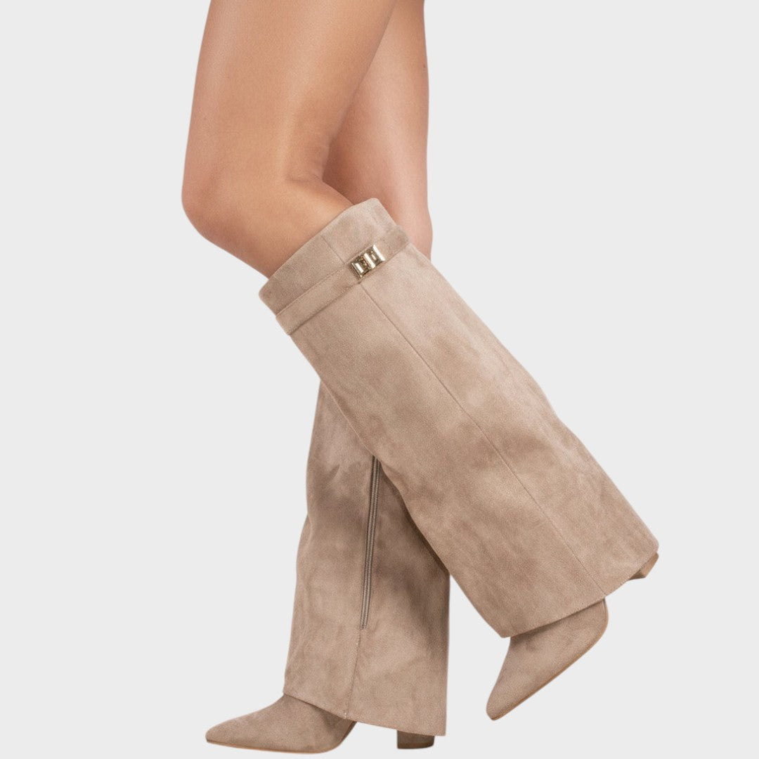 Lunara | High-Cut Suede Boots Clara Monroe