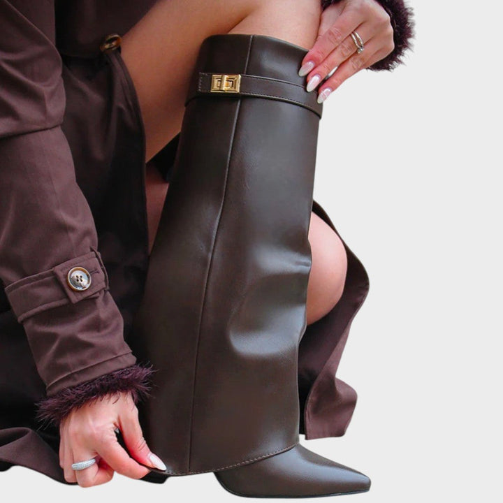 Luna | High Leather Boots Clara Monroe