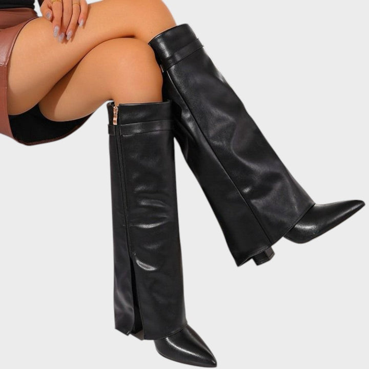 Luna | High Leather Boots Clara Monroe