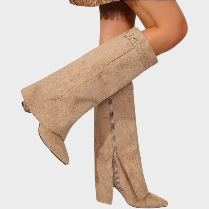 Lunara | High-Cut Suede Boots Clara Monroe
