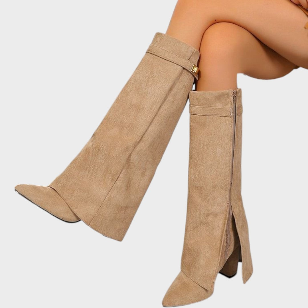 Lunara | High-Cut Suede Boots Clara Monroe