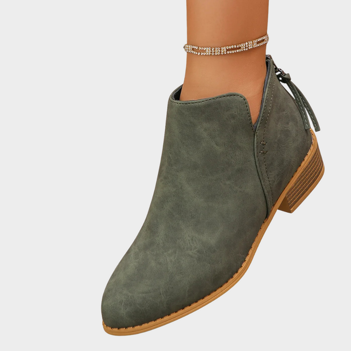 Oakley | Low Heel Ankle Boots