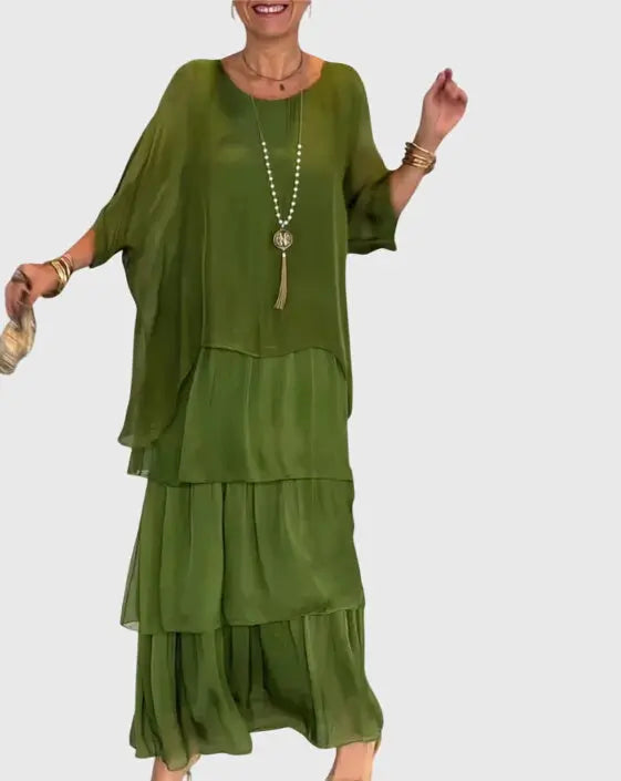 Susan™ | Long and Flowing Elegant Dress Clara Monroe