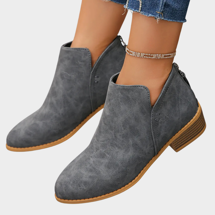 Oakley | Low Heel Ankle Boots