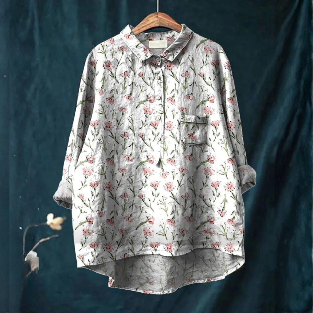 Emma | Floral Serenity Shirt