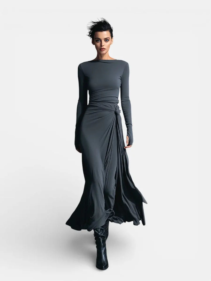 Naiara ❘ Maxi dress with side knot Clara Monroe