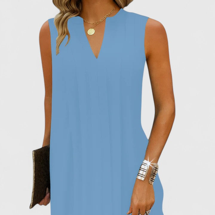 Clarhild™ | Elegant Flattering Dress with V-Neck Clara Monroe