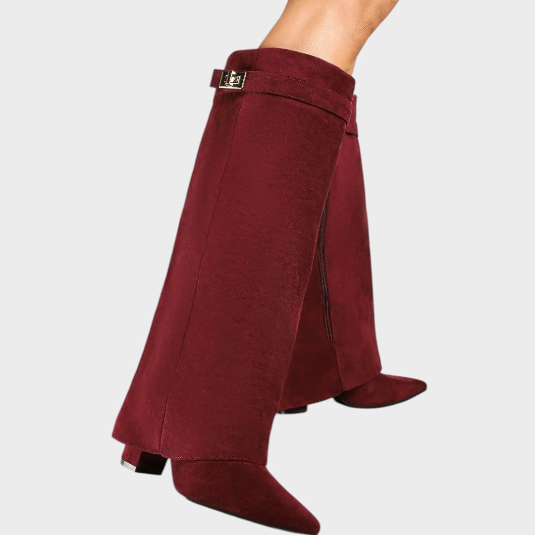 Lunara | High-Cut Suede Boots Clara Monroe