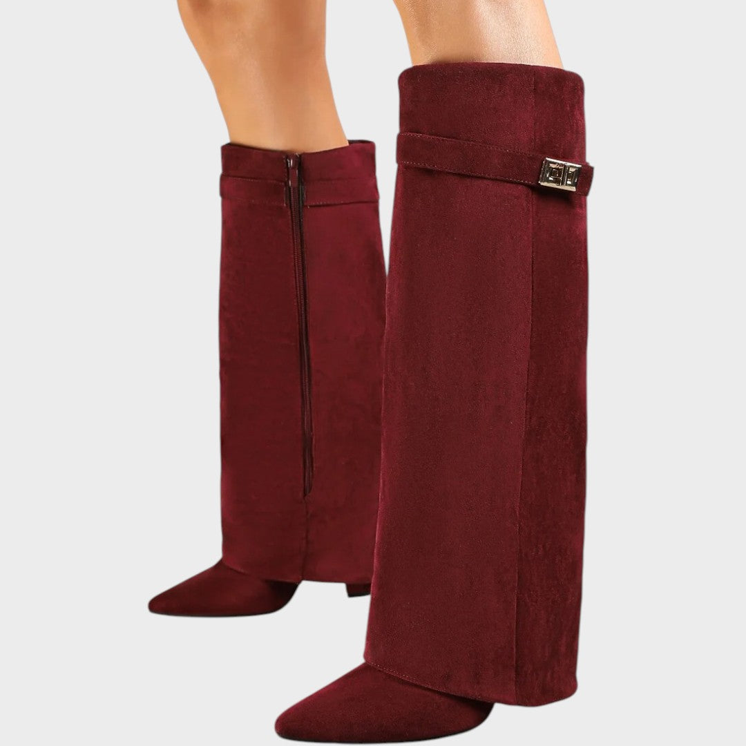 Lunara | High-Cut Suede Boots Clara Monroe