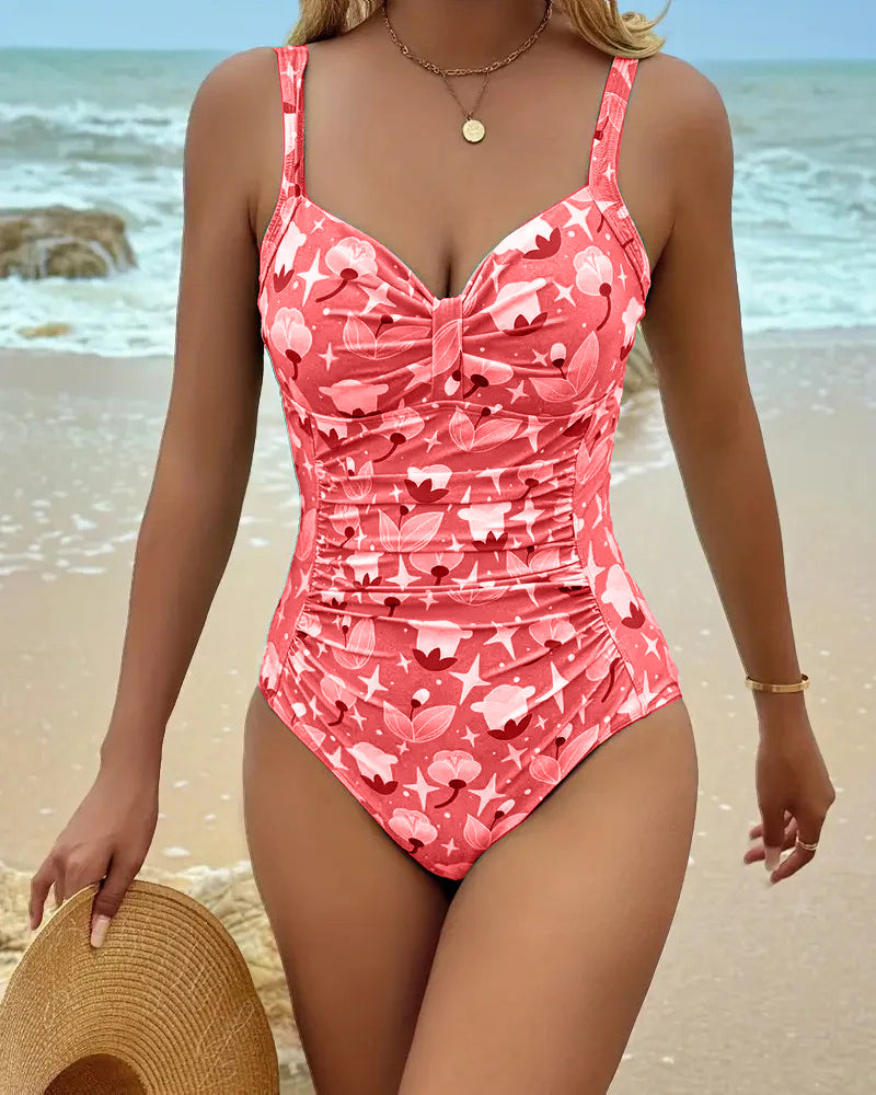 Clara™ | One Piece Printed Tankini Local Neighbours Sedona