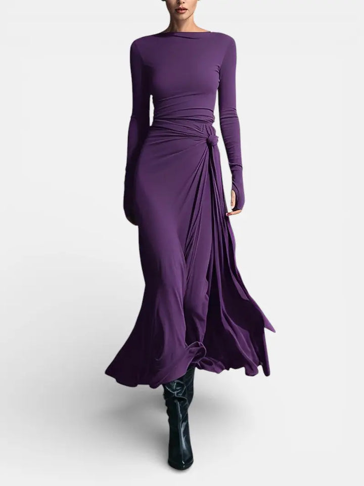 Naiara ❘ Maxi dress with side knot Clara Monroe