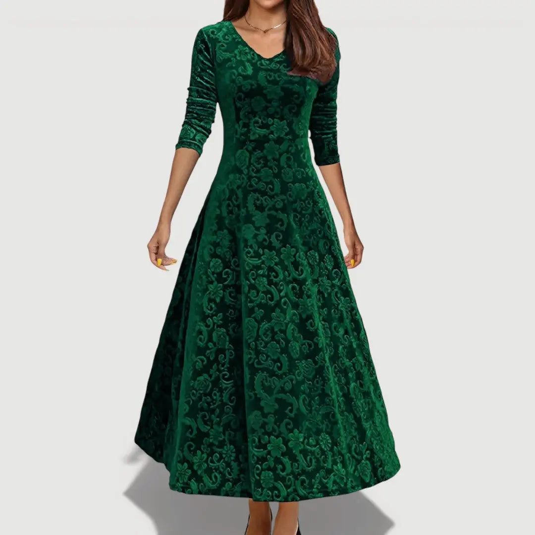 JILLIAN – ELEGANT VELVET DRESS Clara Monroe