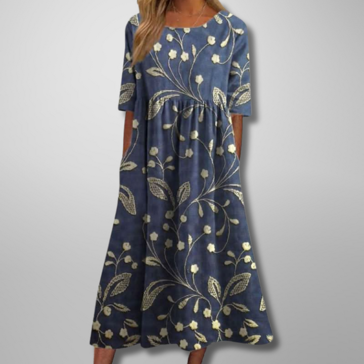 Gail™ | Relaxed Floral Midi Dress Local Neighbours Sedona