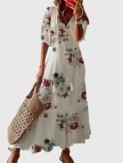 Amalia™ | Boho Vintage Summer Dress Clara Monroe
