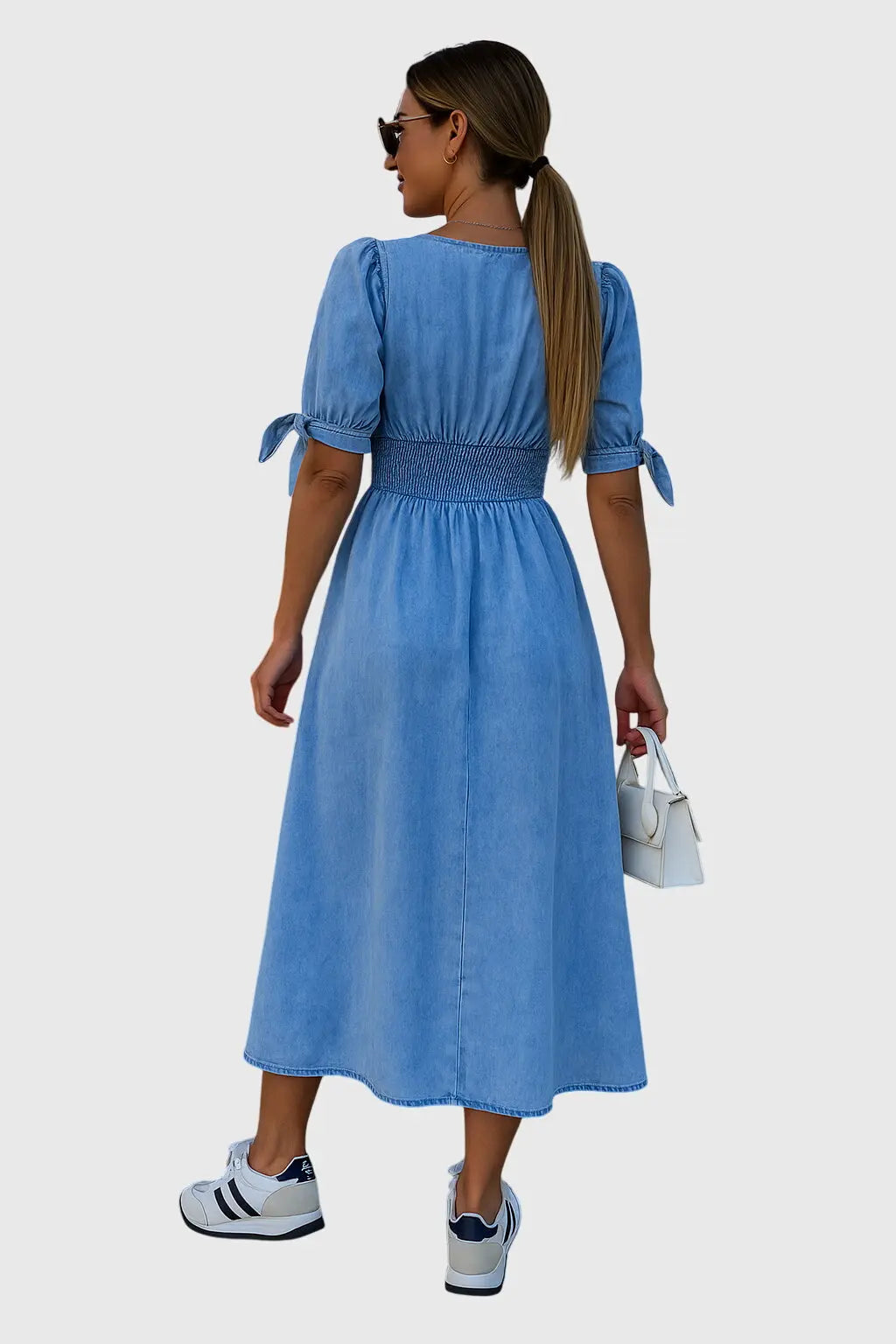Jacqueline™ | Elegant Denim Dress Clara Monroe