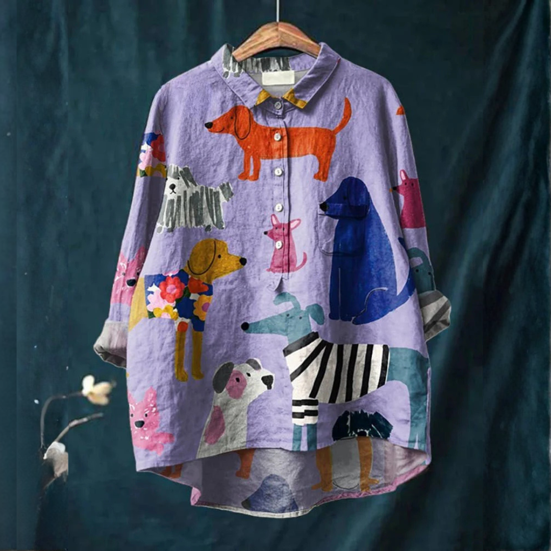 Emma | Colorful Pups Shirt