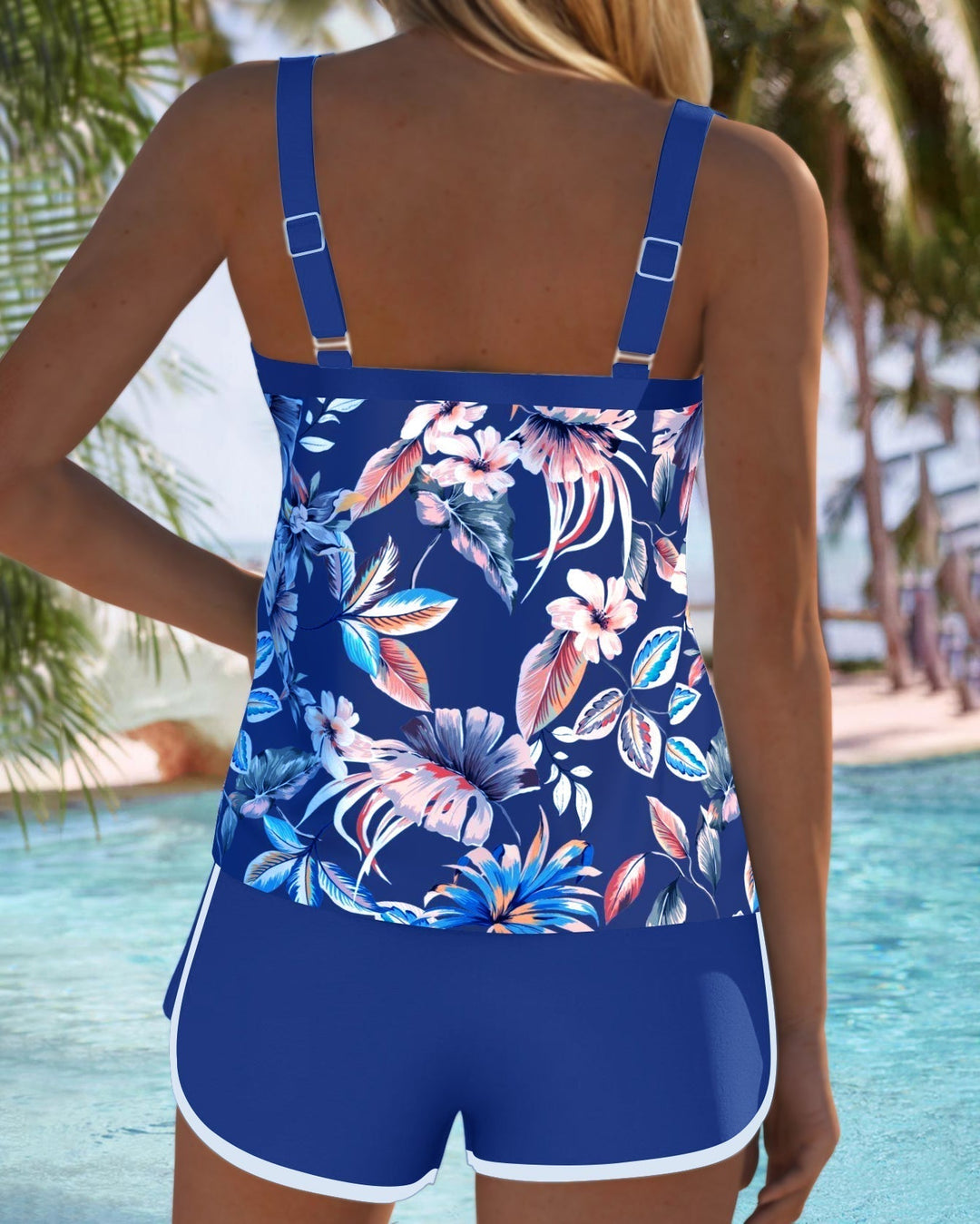 Imke™ | U-Neck Sleeveless Printed Tankini Local Neighbours Sedona