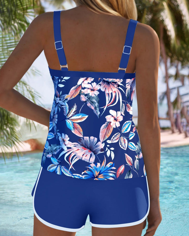 Imke™ | U-Neck Sleeveless Printed Tankini Local Neighbours Sedona
