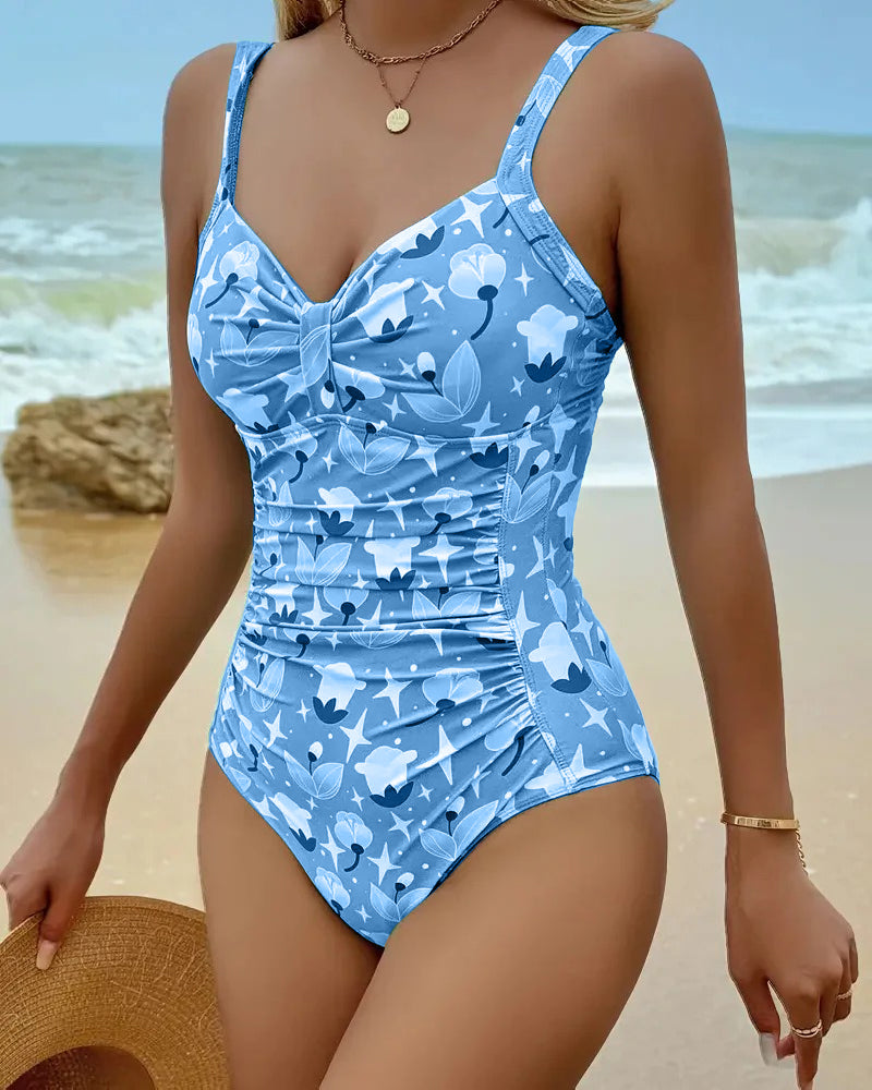 Clara™ | One Piece Printed Tankini Local Neighbours Sedona