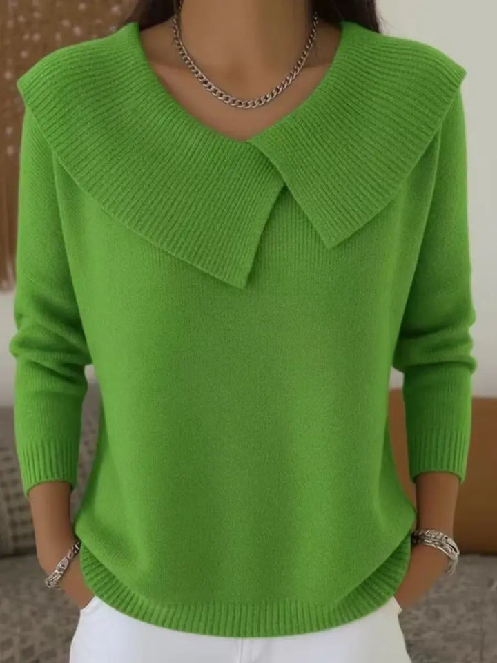Lucia | Warm Sweater with Soft Collar Clara Monroe