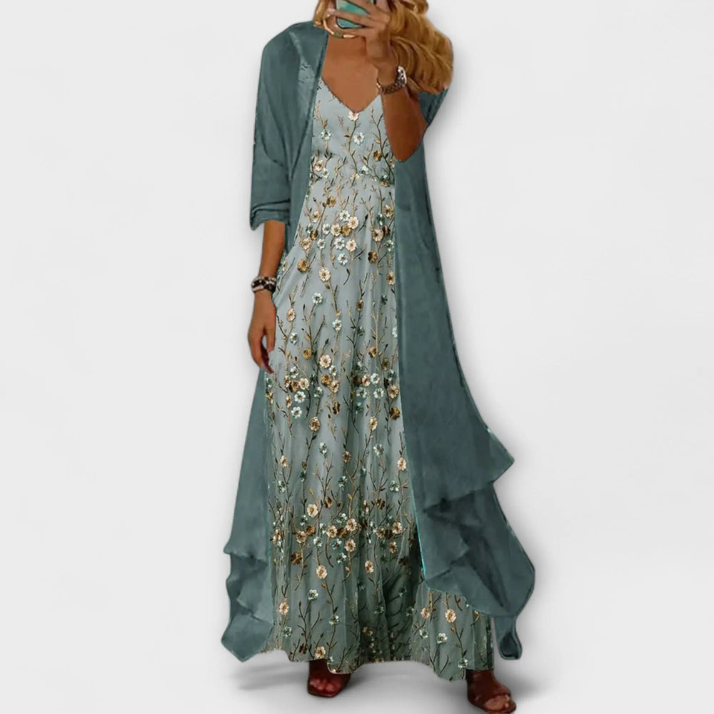 Bryleigh | Elegant Maxi Dress Two-Piece Set Clara Monroe