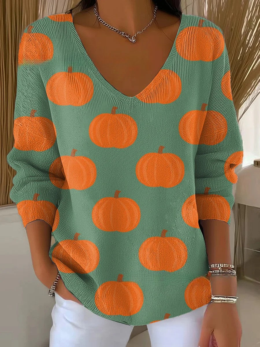 Grace | Colorful Sweater with V-Neck