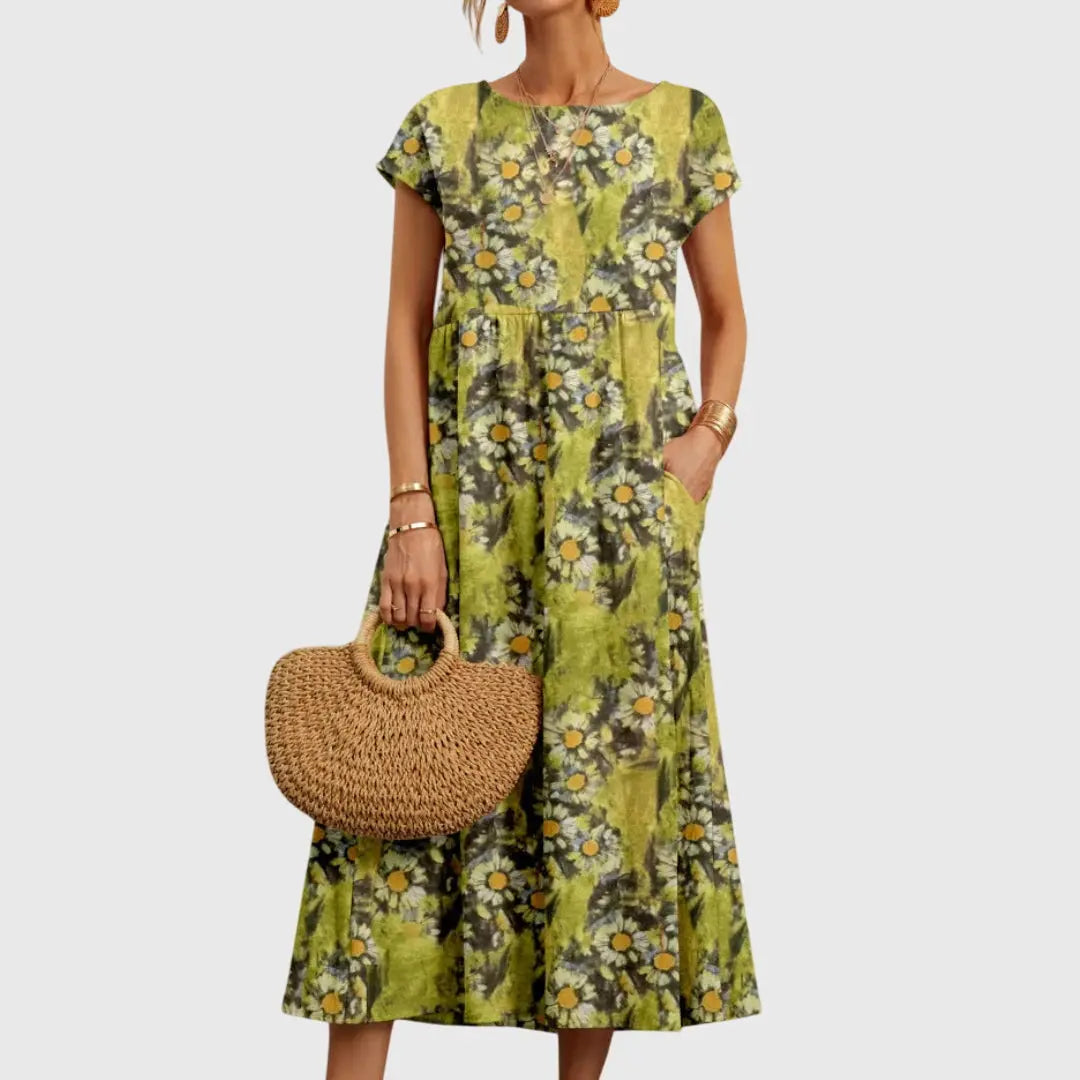 Valencia™  | Chic Floral Dress Clara Monroe