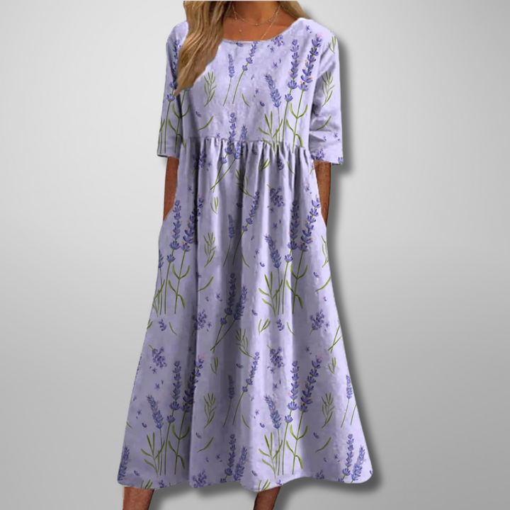 Gail™ | Relaxed Floral Midi Dress Local Neighbours Sedona