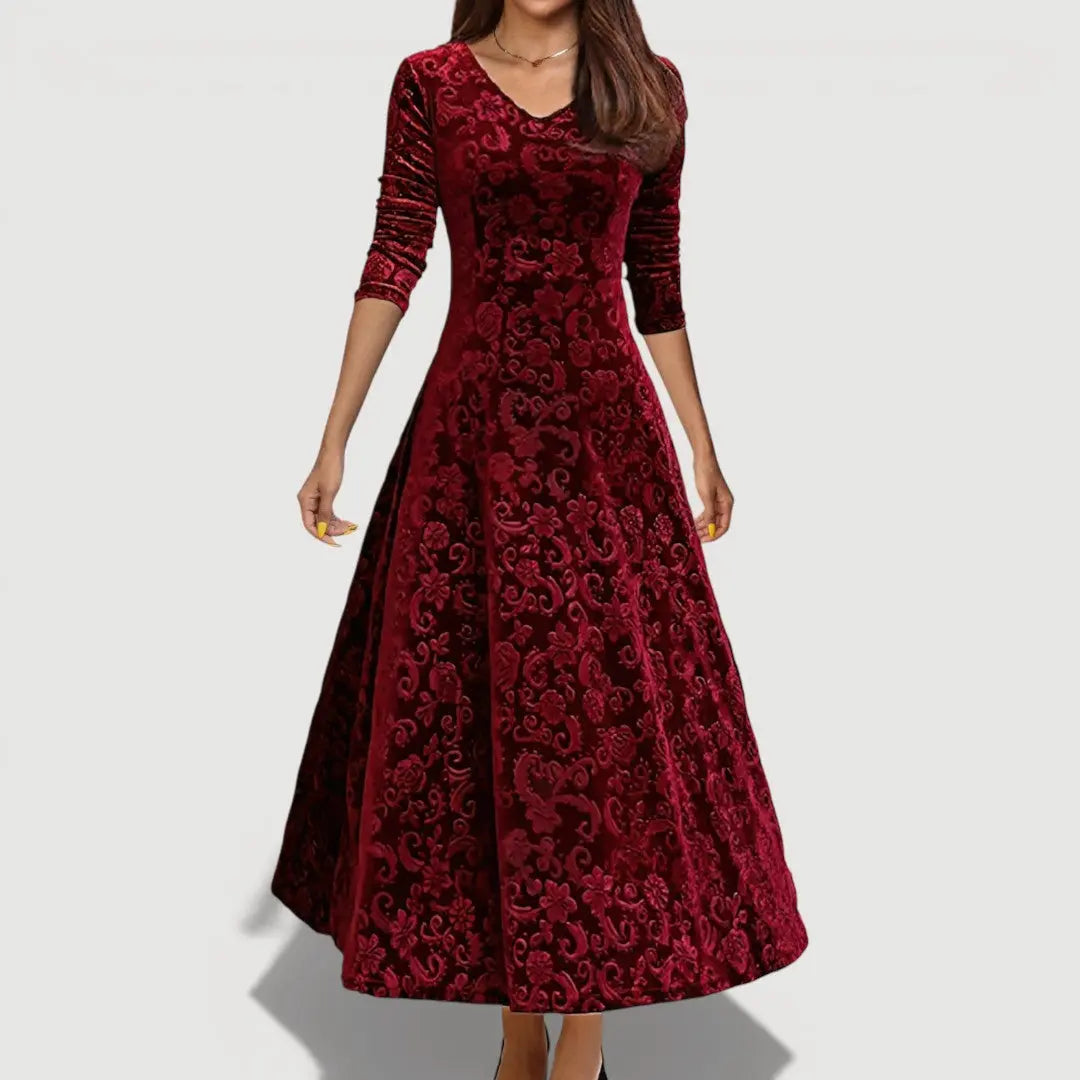 JILLIAN – ELEGANT VELVET DRESS Clara Monroe