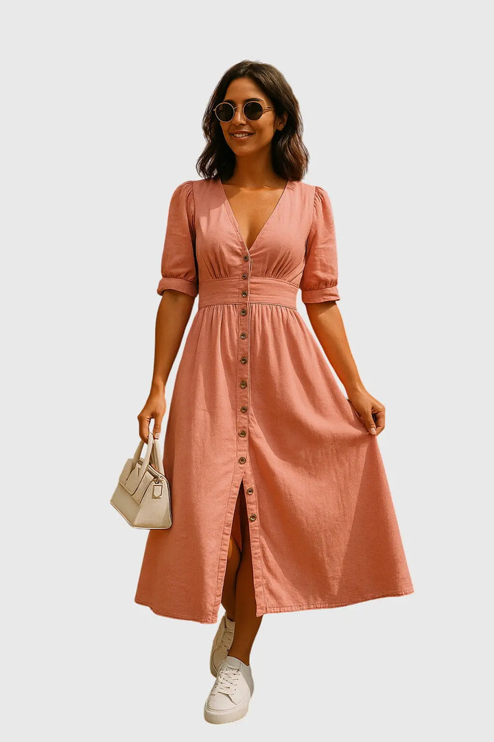 Jacqueline™ | Elegant Denim Dress Clara Monroe