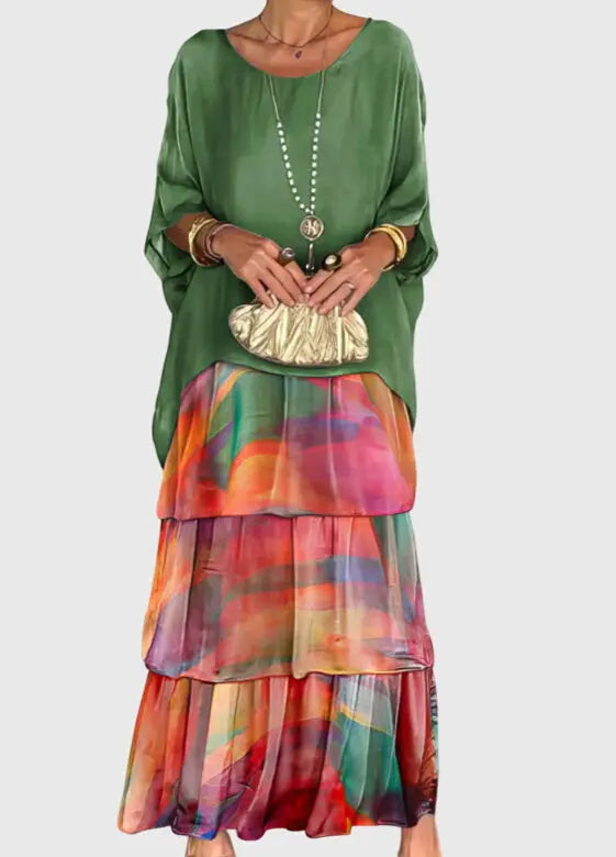 Susan™ | Long and Flowing Elegant Dress Clara Monroe