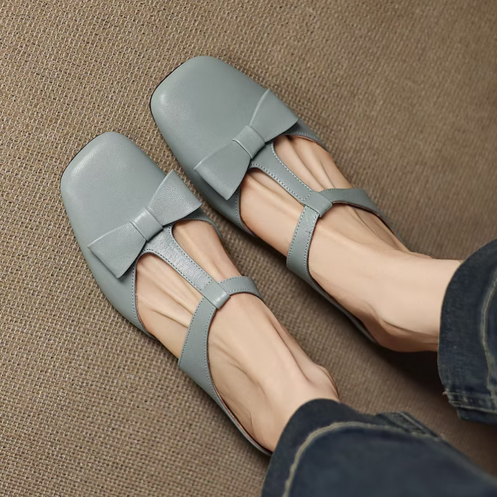 Shiena | Square Toe Slippers
