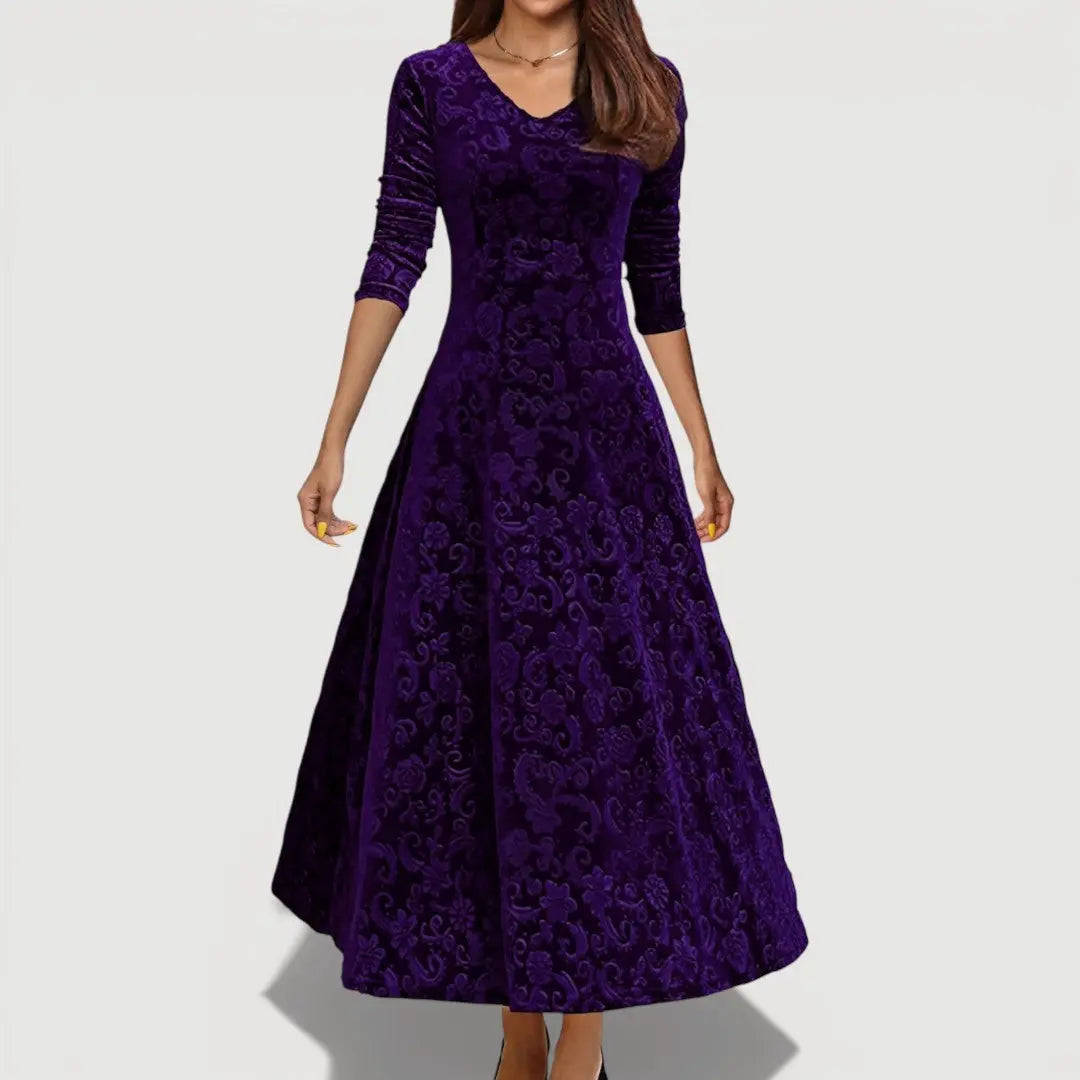 JILLIAN – ELEGANT VELVET DRESS Clara Monroe