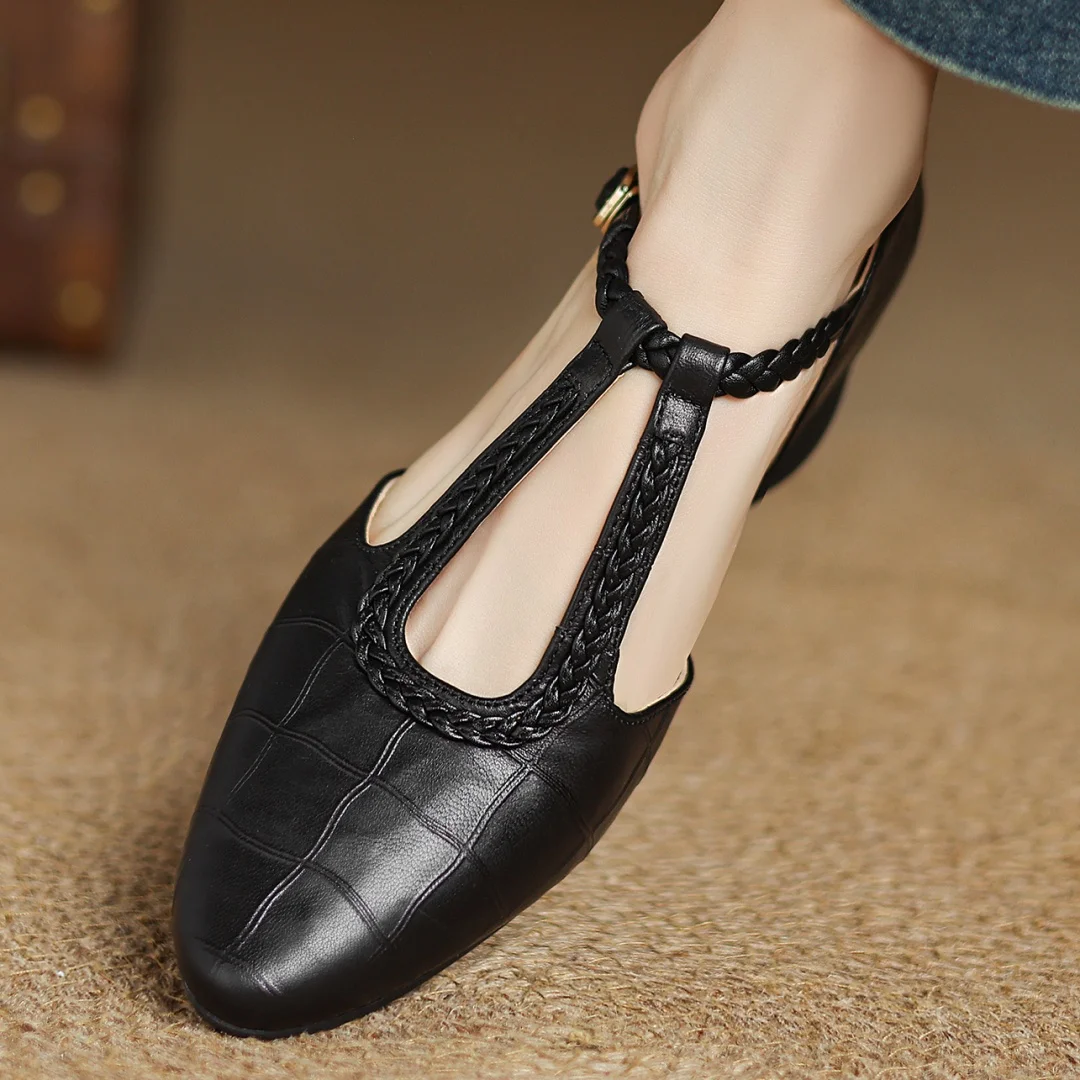 Cathy | Leather Mary Janes