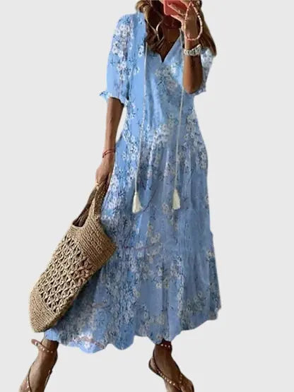 Amalia™ | Boho Vintage Summer Dress Clara Monroe