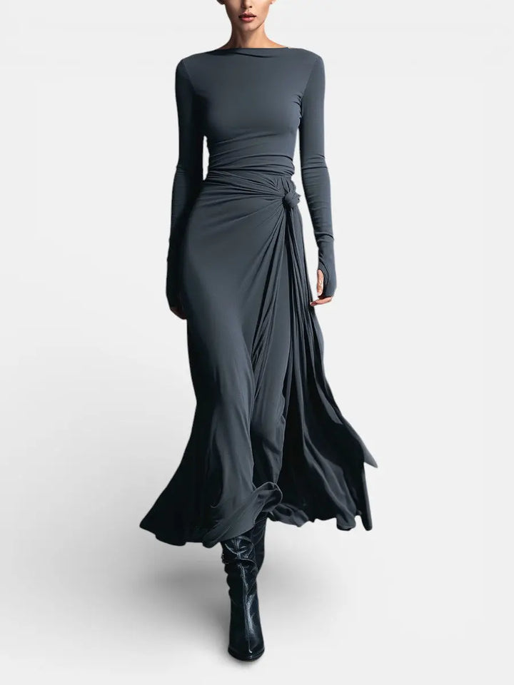 Naiara ❘ Maxi dress with side knot Clara Monroe
