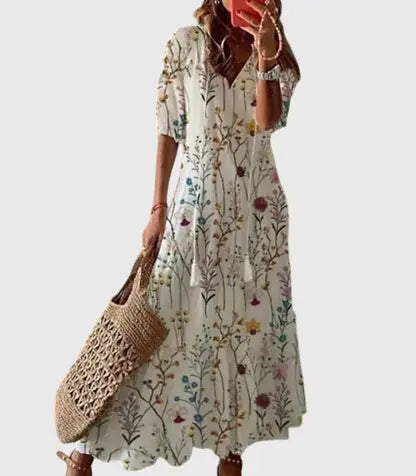 Amalia™ | Boho Vintage Summer Dress Clara Monroe