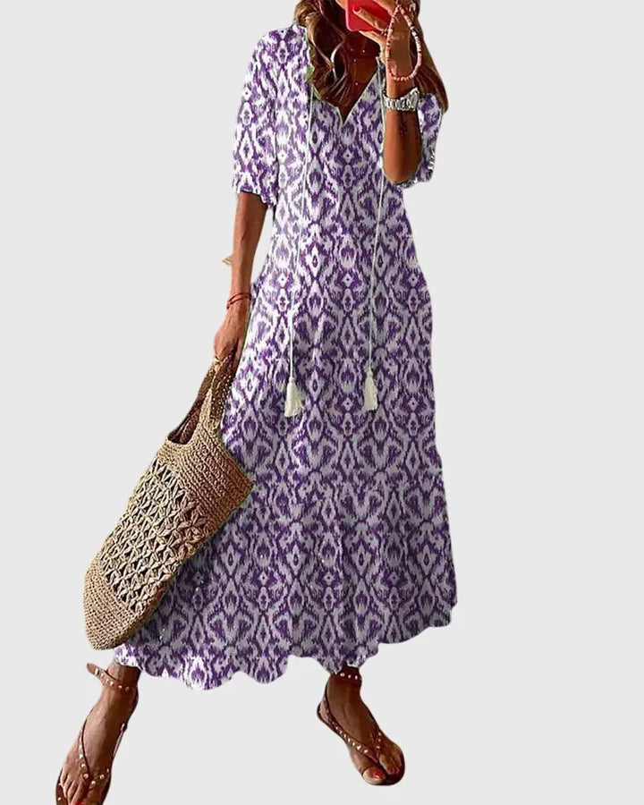 Amalia™ | Boho Vintage Summer Dress Clara Monroe