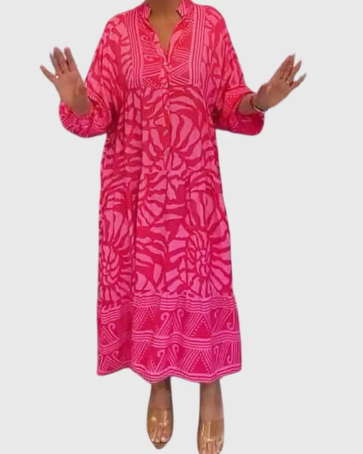 Mckinley™ | Maxi Dress With Elegant Print Clara Monroe