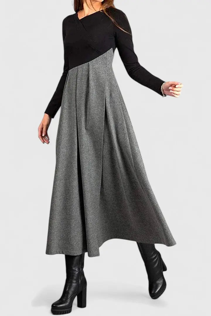 Janet | Elegant Long Sleeve Maxi Dress Clara Monroe