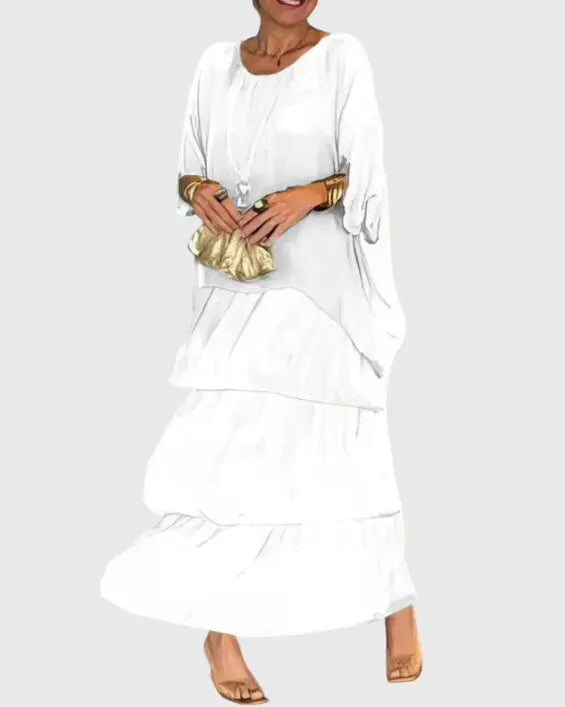 Susan™ | Long and Flowing Elegant Dress Clara Monroe