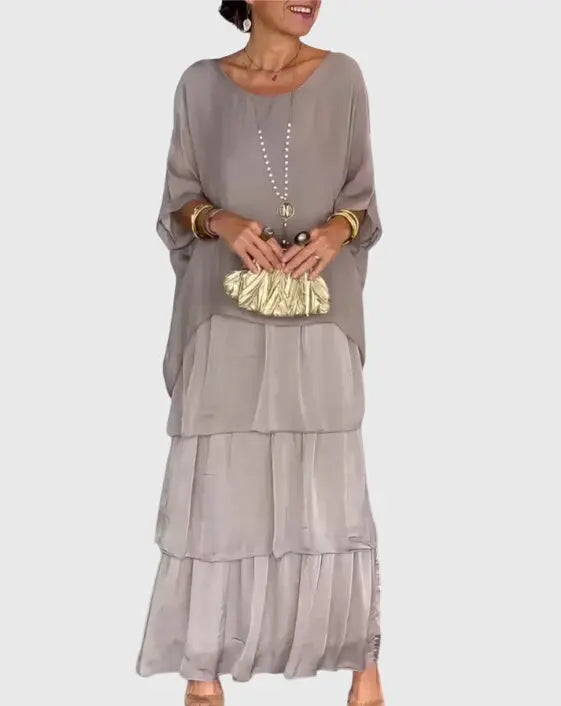 Susan™ | Long and Flowing Elegant Dress Clara Monroe