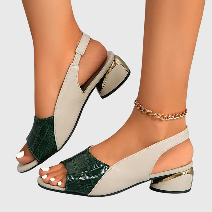 Whitney™ | Elegant Leather Sandals Clara Monroe