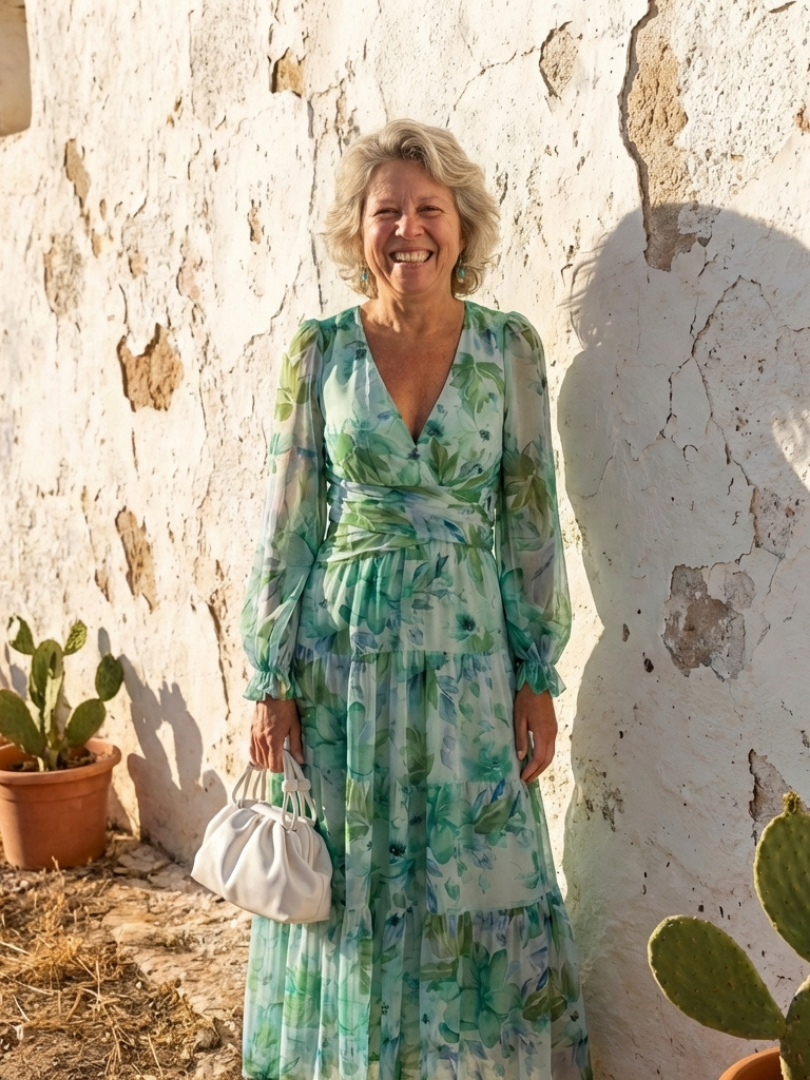 Althea | Long Sleeve Floral Maxi Dress Local Neighbours Sedona