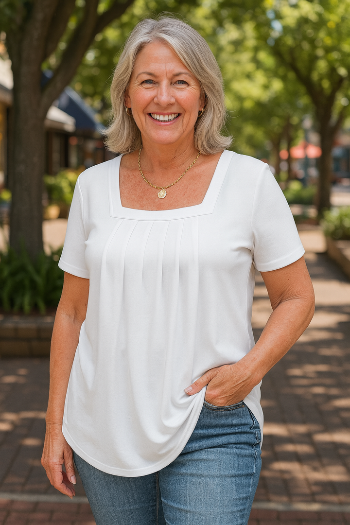 Colleen | Pleated Comfort Top - Everyday confidence (S-5XL)